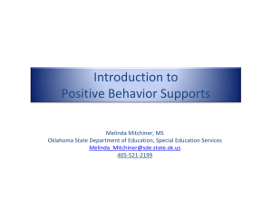 (FBA) Behavior Intervention Plan (BIP