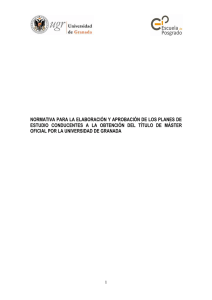 normativa para la elaboración y aprobación de los planes de