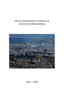 Plan de Ordenamiento Territorial de la Gran Área Metropolitana
