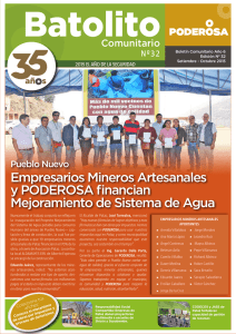 Empresarios Mineros Artesanales y PODEROSA financian
