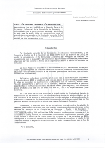 dirección general de formación profesional - Asturias