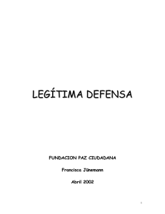 Legítima defensa - Fundación Paz Ciudadana