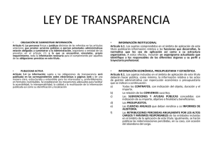 Ley de transparencia - Federación Española de Halterofilia