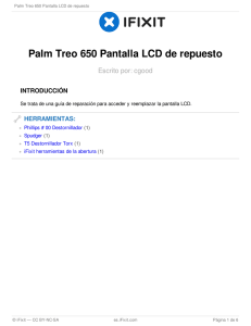 Palm Treo 650 Pantalla LCD de repuesto