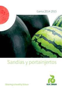 Catálogo Sandías y Portainjertos 2014-15