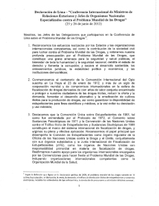Declaración de Lima - Secretaría de Relaciones Exteriores