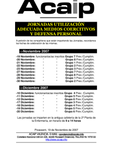 jornadas utilizaciìn adecuada medios coercitivos y defensa