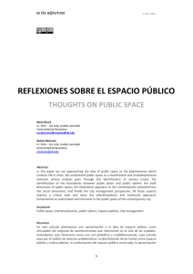 reflexiones sobre el espacio público