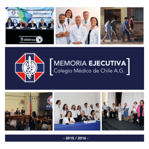 memoria ejecutiva - Colegio Médico de Chile AG