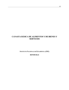 CANASTA BÁSICA DE ALIMENTOS Y DE BIENES Y SERVICIOS