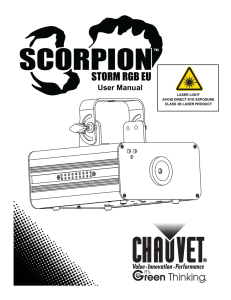 Scorpion Storm RGB EU User Manual, Rev. 2 Multi