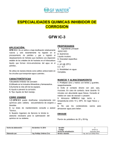 especialidades quimicas inhibidor de corrosion gfw ic-3