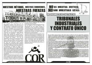folleto tribunales industriales - Corriente Obrera Revolucionaria