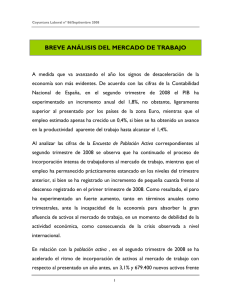 breve análisis del mercado del trabajo