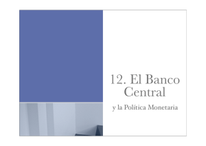 12. El Banco Central