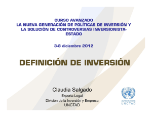 DEFINICIÓN DE INVERSIÓN - Investment Policy Hub