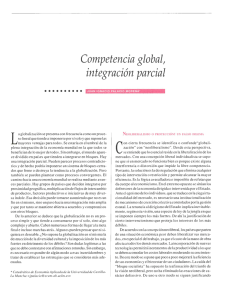 Competencia global, integración parcial
