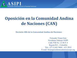 oposicion en la comunidad andina de naciones