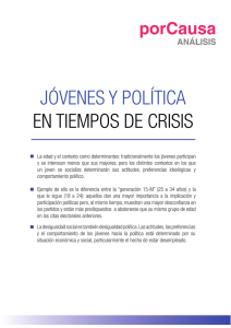 Jóvenes y política en tiempos de crisis