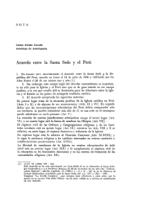 Acuerdo entre la Santa Sede y el Perú