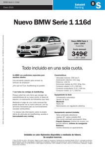 Nuevo BMW Serie 1 116d - BancSabadell d`Andorra