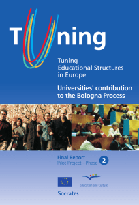 Universities` contribution to the Bologna Process