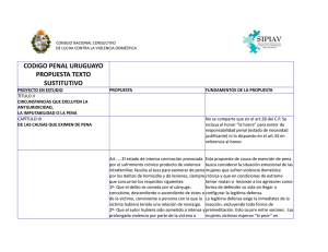 codigo penal uruguayo propuesta texto sustitutivo