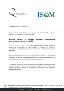 Iranian Society of Quality Managers partner de calidad