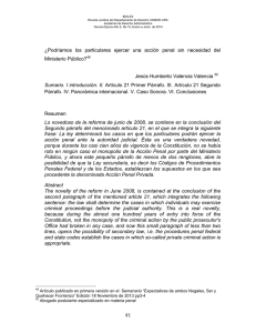 41 ¿Podríamos los particulares ejercer una acción penal sin