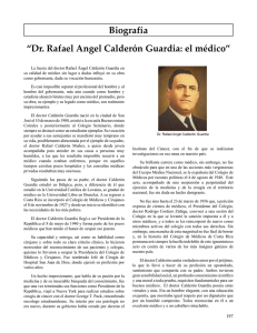 Biografía “Dr. Rafael Angel Calderón Guardia: el médico”