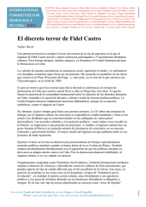El discreto terror de Fidel Castro