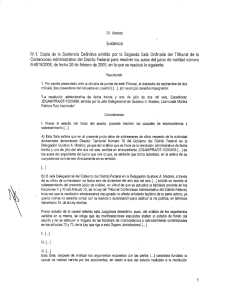 |V.1. Copia de la Sentencia Deﬁnitiva emitida por la Segunda Sala