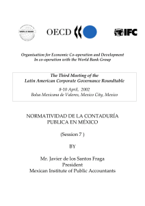 NORMATIVIDAD DE LA CONTADURÍA PUBLICA EN MÉXICO