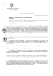 ordenanza 134 - Municipalidad de Miraflores