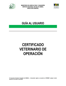 certificado veterinario de operación