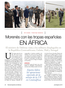 Morenés con las tropas españolas en África