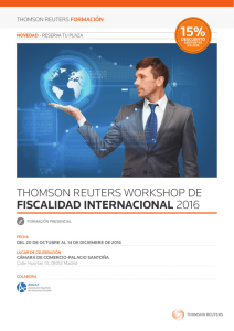 thomson reuters workshop de fiscalidad internacional 2016