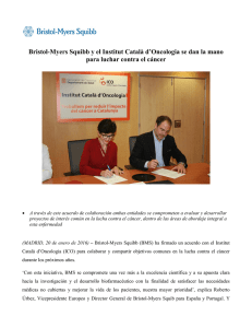 Bristol-Myers Squibb y el Institut Català d`Oncologia se dan la mano