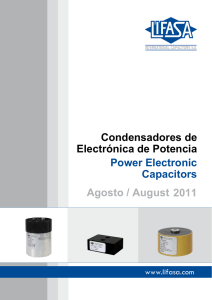 Power Electronic Capacitors 2011 Condensadores de Electrónica