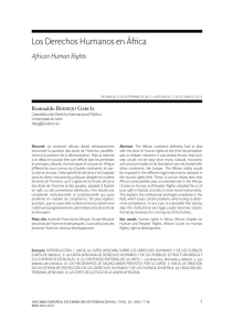 los derechos humanos en áfrica