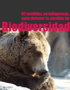 62 medidas, no milagrosas, para detener la pérdida de Biodiversidad