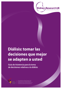 Diálisis: tomar las decisiones que mejor se adapten a usted