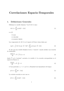 Correlaciones Espacio