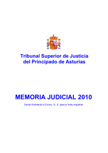 memoria tribunal superior de justicia 2010