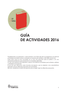 GUÍA DE ACTIVIDADES 2016 - Fira del Llibre de València