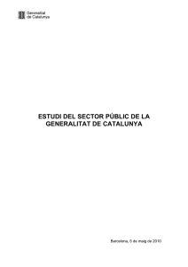 Estudi del sector públic de la Generalitat de Catalunya - Catac-Cts-Iac