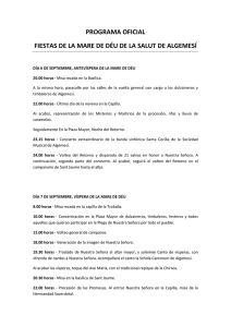 PROGRAMA OFICIAL FIESTAS MARE DE DÉU-CAS