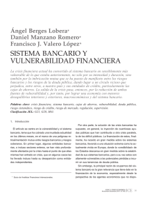 sistema bancario y vulnerabilidad financiera