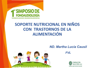 Soporte Nutricional en Niñoz con Trastorno Alimentación