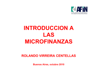 introduccion a las microfinanzas
